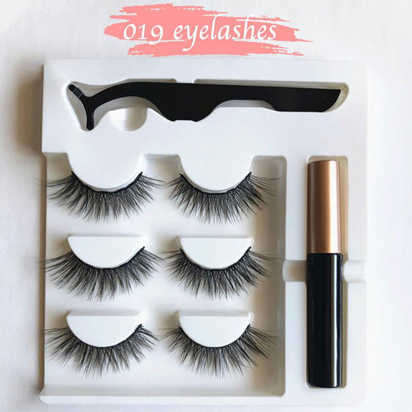Magnetic Eyelashes and Eyeliner Set - 3 Pairs/ Set!