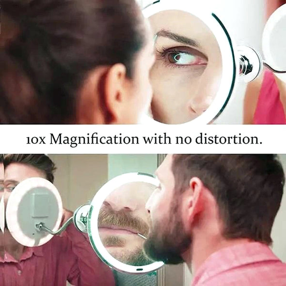 Magnifying LED Makeup Mirror